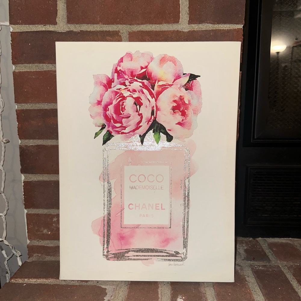 CHANEL Coco Mademoiselle Pink Floral Canvas